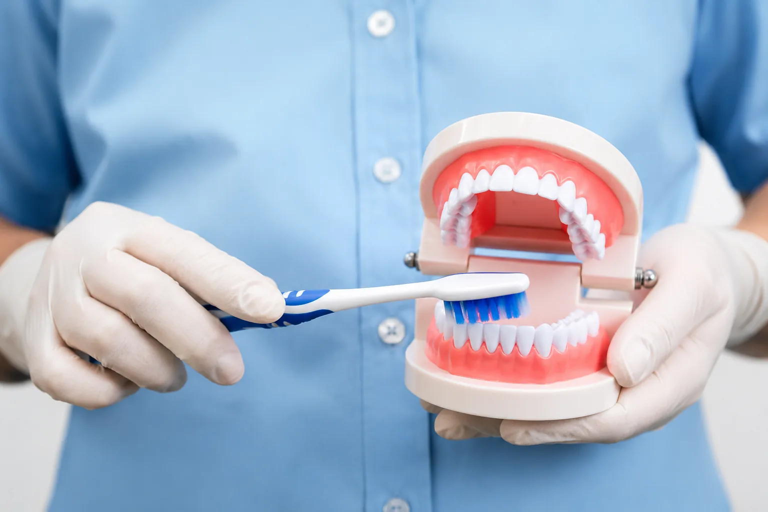 Professional teeth cleaning and scaling at Vasantha Dental Clinic